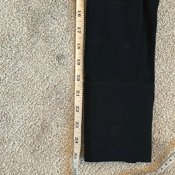 PROENZA SCHOULER Black Crepe Jacquard Long Sleeve V-Neck Blouse Size 10 - Picture 9 of 10